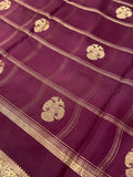 Pure Mix Mysore Crepe Silk Saree (wine)