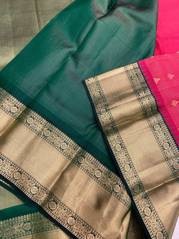 Pure Kanjeevaram silk mark certified saree