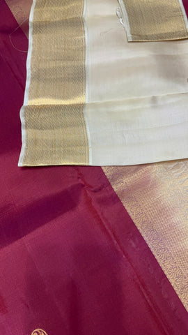Half Mix Kanjeevaram Silk Saree