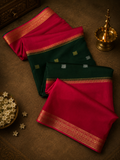 Pure Mix Mysore Crepe Silk Saree💚
