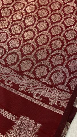 Semi Kanchipuram Silk Saree🦚 🤎