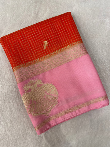 Premium Semi Crepe Mysore Silk Saree