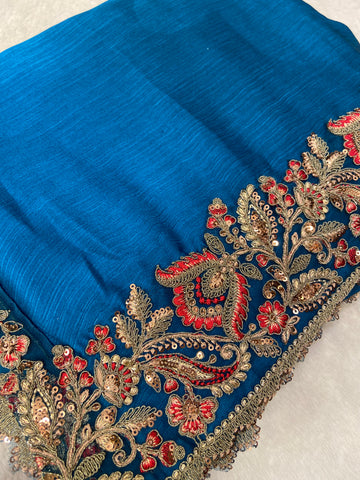 Designer cocktail saree