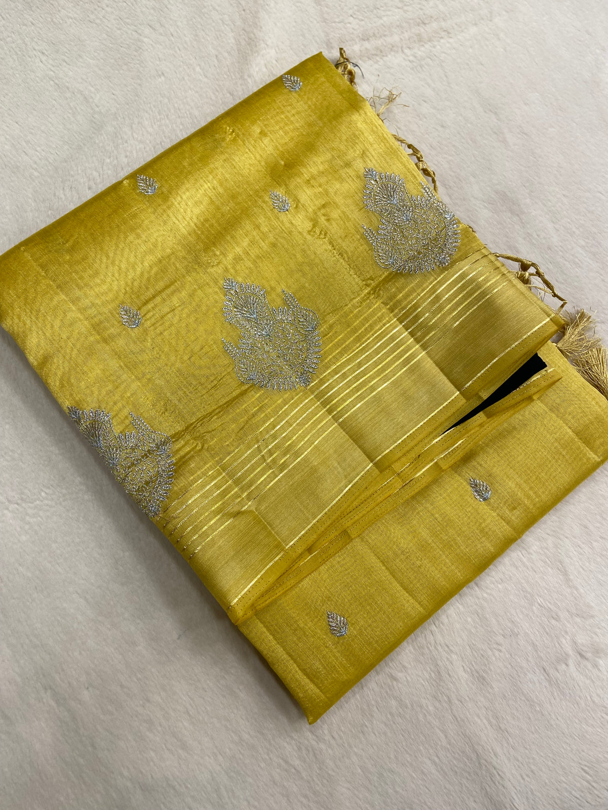 Butter silk saree