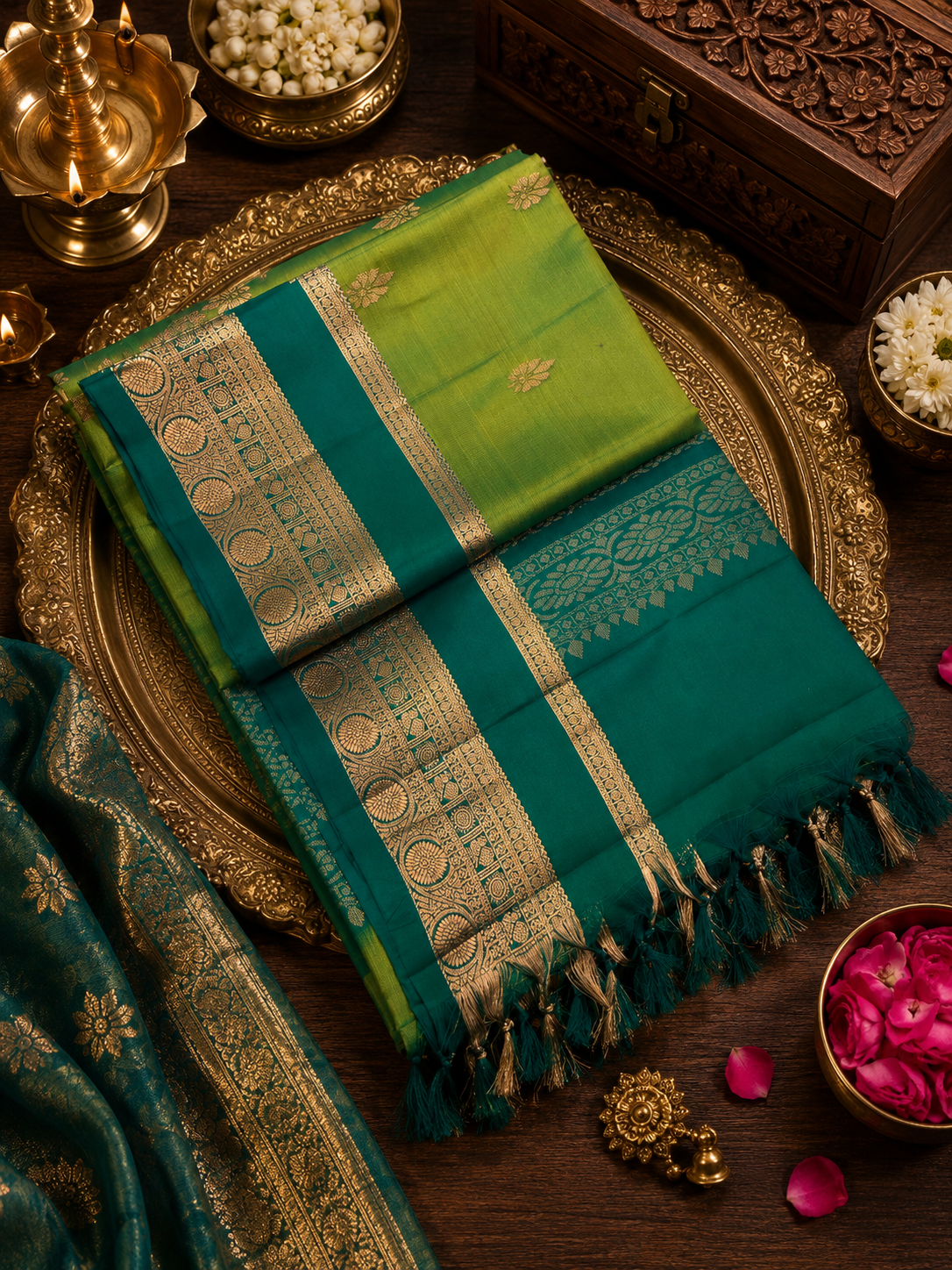 Pure Kanjeevaram Soft Silk Saree