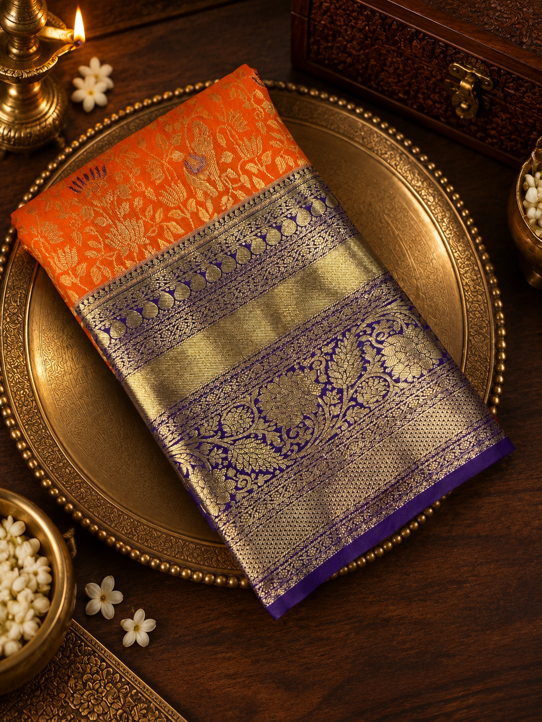 Premium Semi Kanchipuram Silk Saree - RF1148