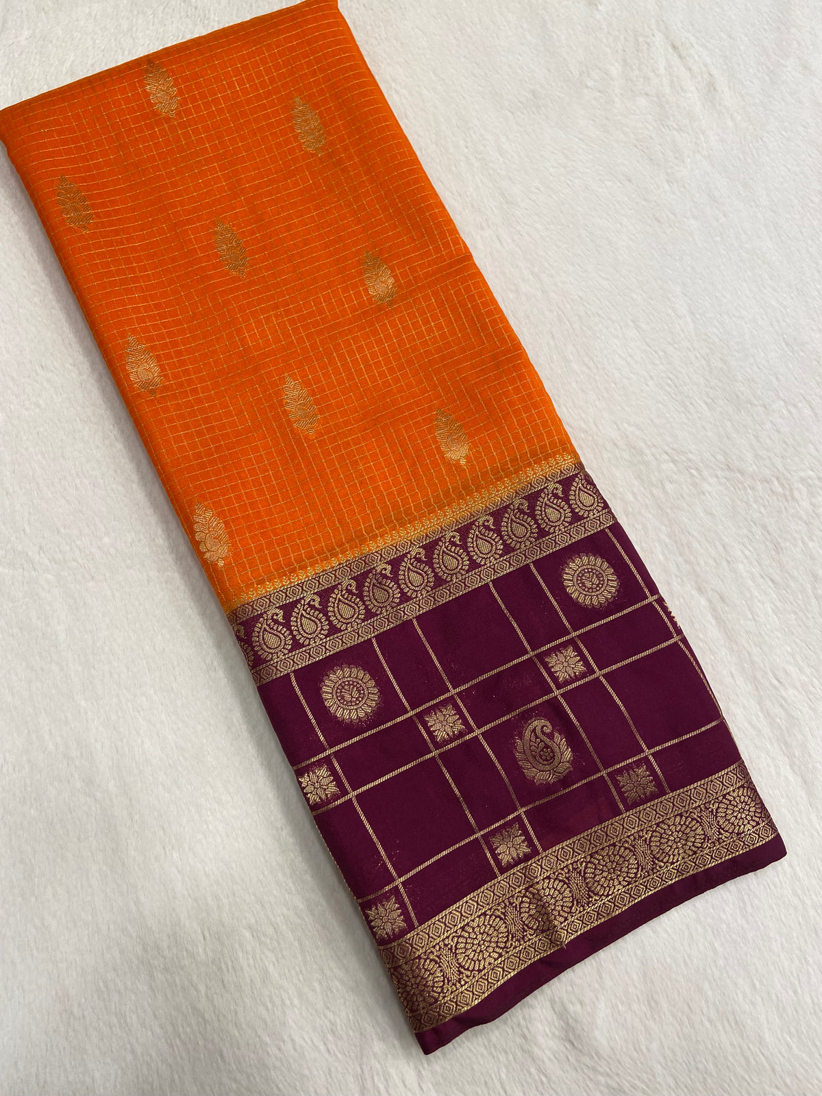 Premium Semi Mysore Crepe Silk Saree