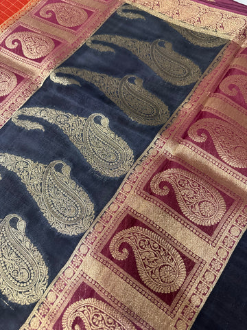Premium viscose 3d design crepe silk saree