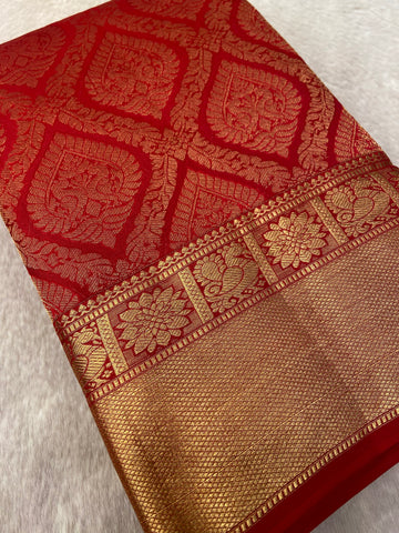 Pure Handloom Kanjeevaram Silk Mark Certified Saree