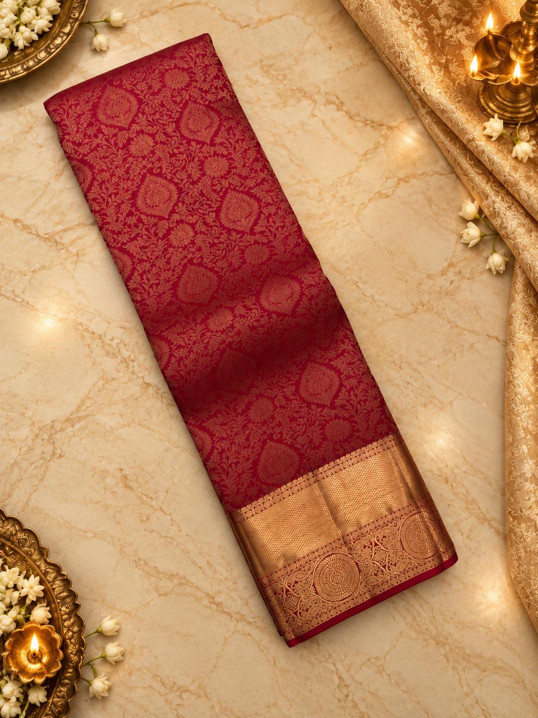 Pure Kanjeevaram Silk Saree- Silk mark certified- PS2390