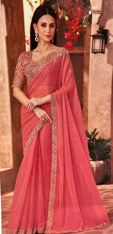 Designer cocktail saree