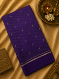 Pure Mix Crepe Mysore Silk Saree  (Purple)