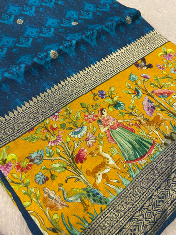 Premium Viscose Kalamkari Saree