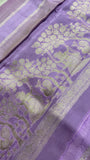 Pure Chinnon Saree- 902217 Lilac