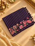 Pure Tassar Saree With Embroidery - 901985