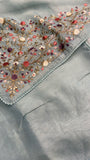 Premium Soft Organza Saree With Embroidery - 901991
