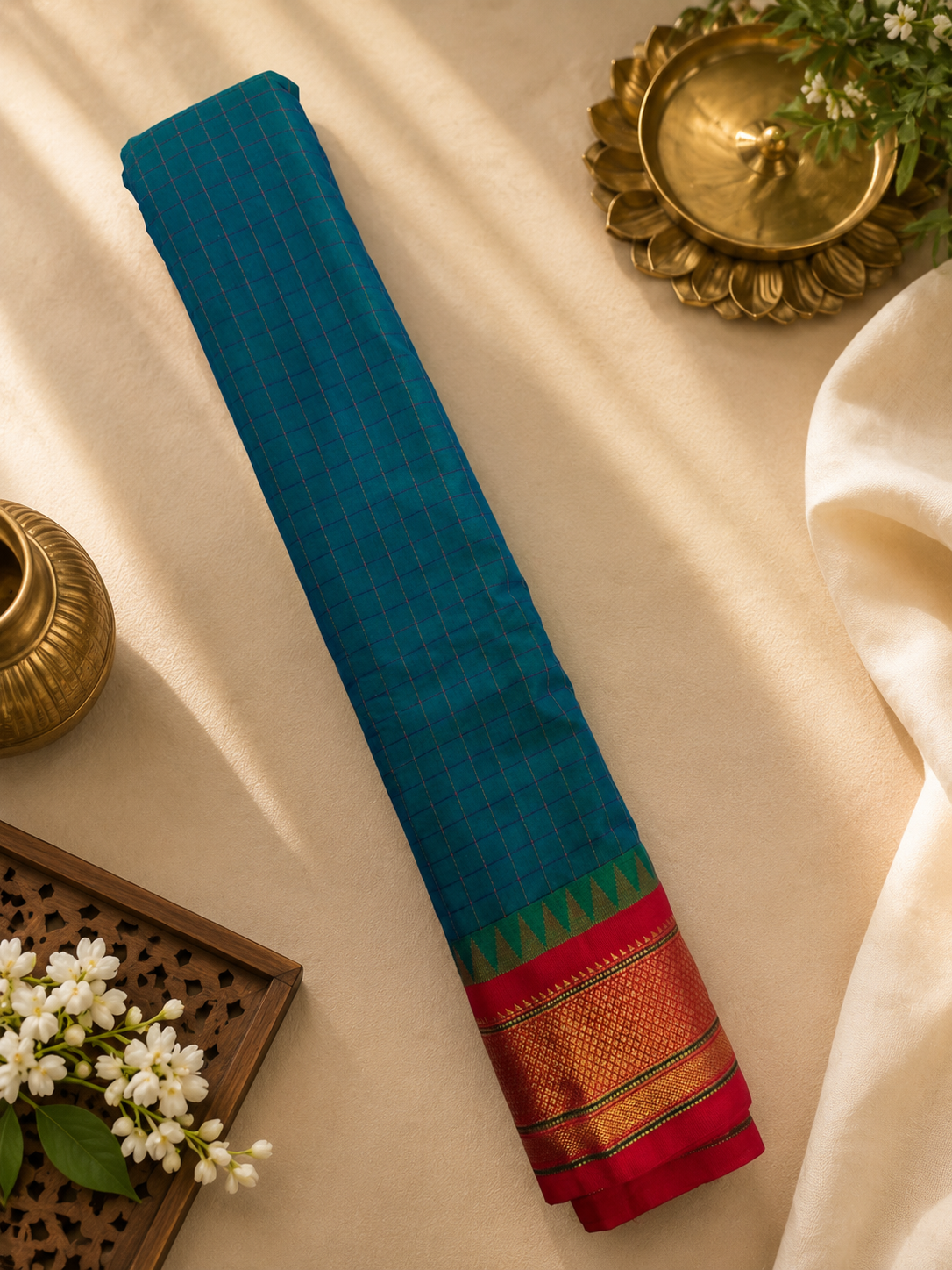 Pure Gadwal Cotton Saree