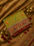 Premium Banarasi Crepe Kalamkari Saree