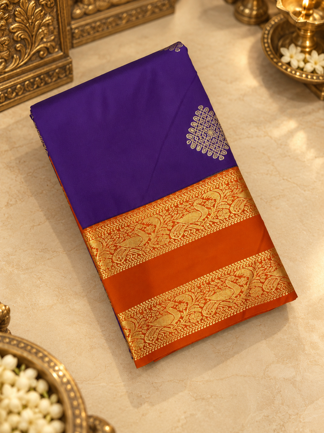 Premium Mini Kanchi Silk Saree- RF1358