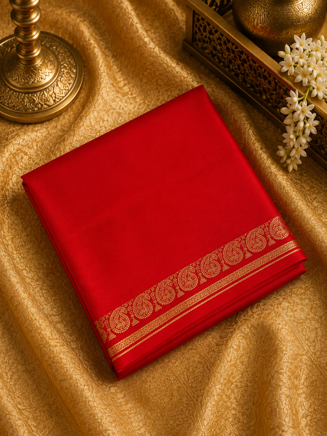 Premium Crepe Semi Mysore Silk Saree❤️✨