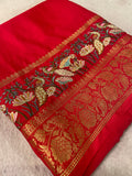 Premium Crepe Mysore Silk Saree With Embroidery - 902533