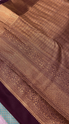 Premium Bridal Semi Kanchipuram Silk Saree🩵