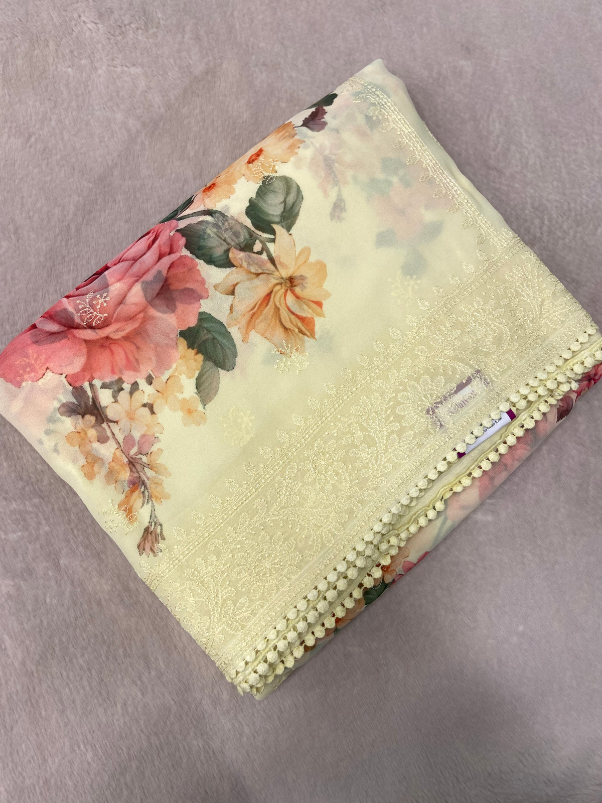 Premium Chiffon Digital Print Saree