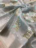 Premium Organza Saree With Thread Work