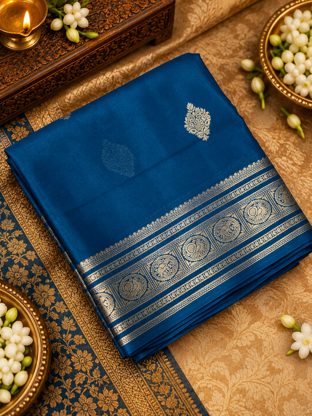 Pure Mix Mysore Crepe Silk Saree - 902622
