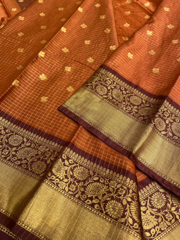 Semi Kanchipuram silk saree