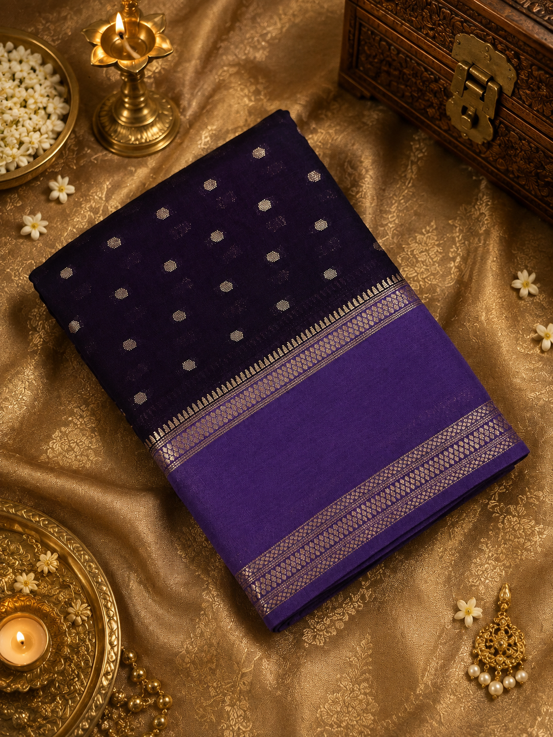 Premium Semi Chanderi Saree