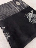 Premium Crepe Satin Silk Saree