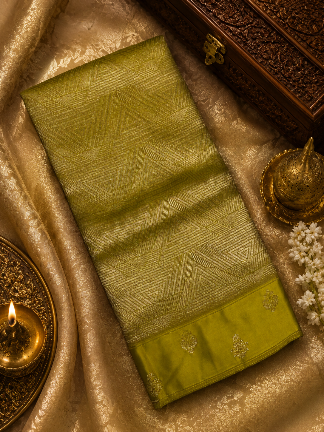 Pure Crepe Satin Silk Saree