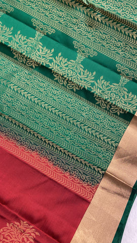 Half Mix Kanjeevaram Silk Saree