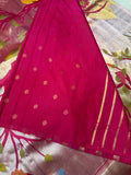 Premium Quality Tissue crepe silk in Paithani - 902691