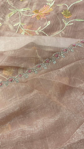 Premium Crush Organza Saree