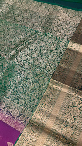 Half Mix Kanjeevaram Silk Saree