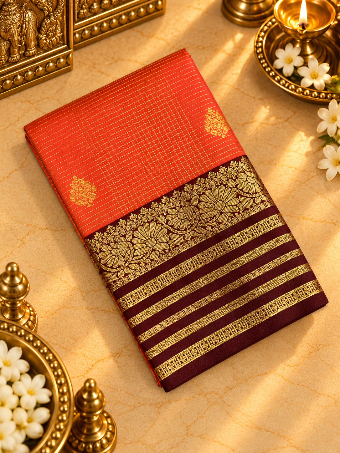 Premium Mini Kanchi Silk Saree- RF1362