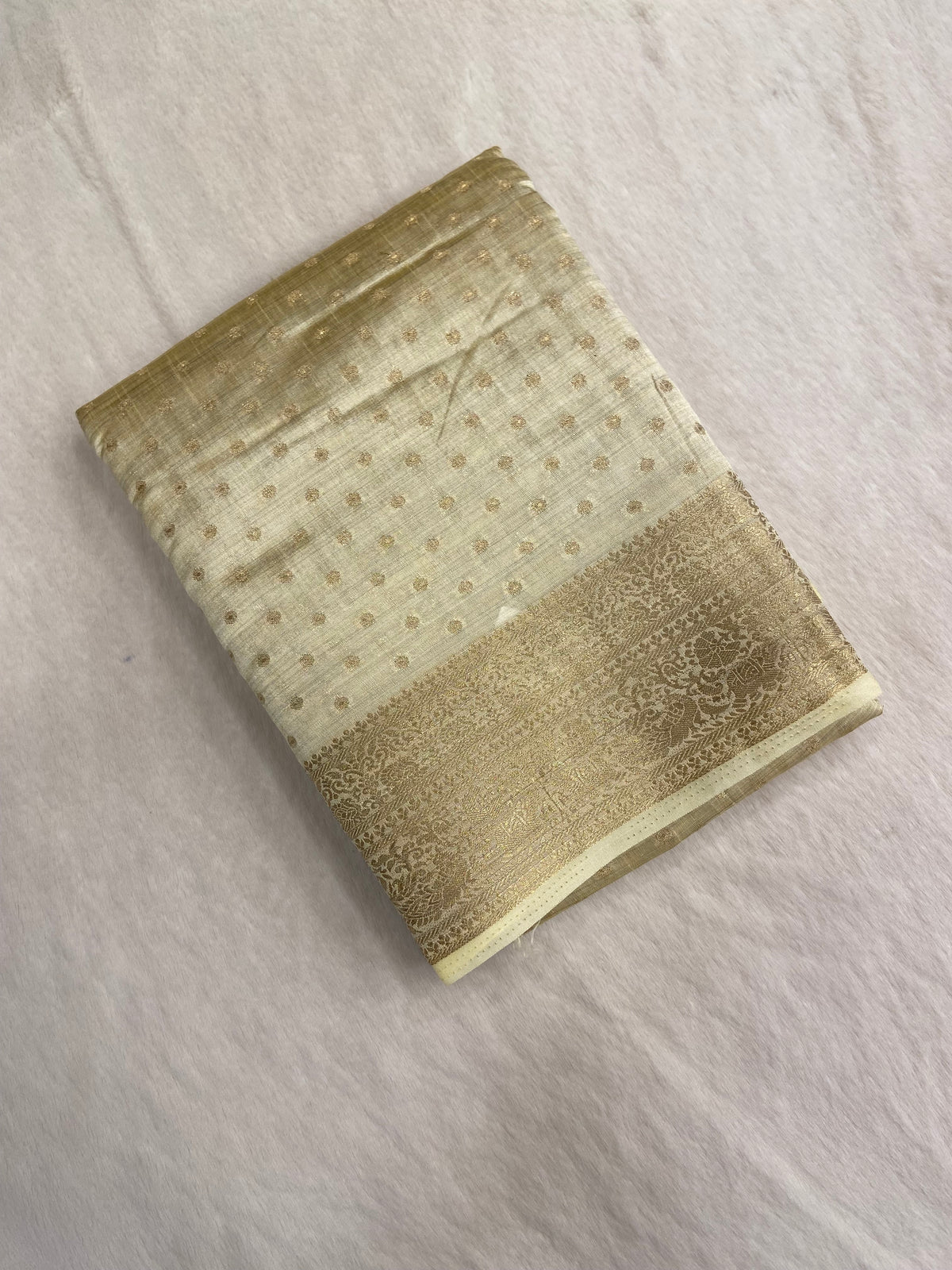 Butter crepe silk saree
