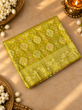 Premium Banarasi Crepe Satin Silk Saree - 902692