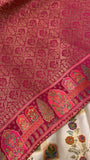 Premium Banarasi Crepe Satin Silk Saree - 902824