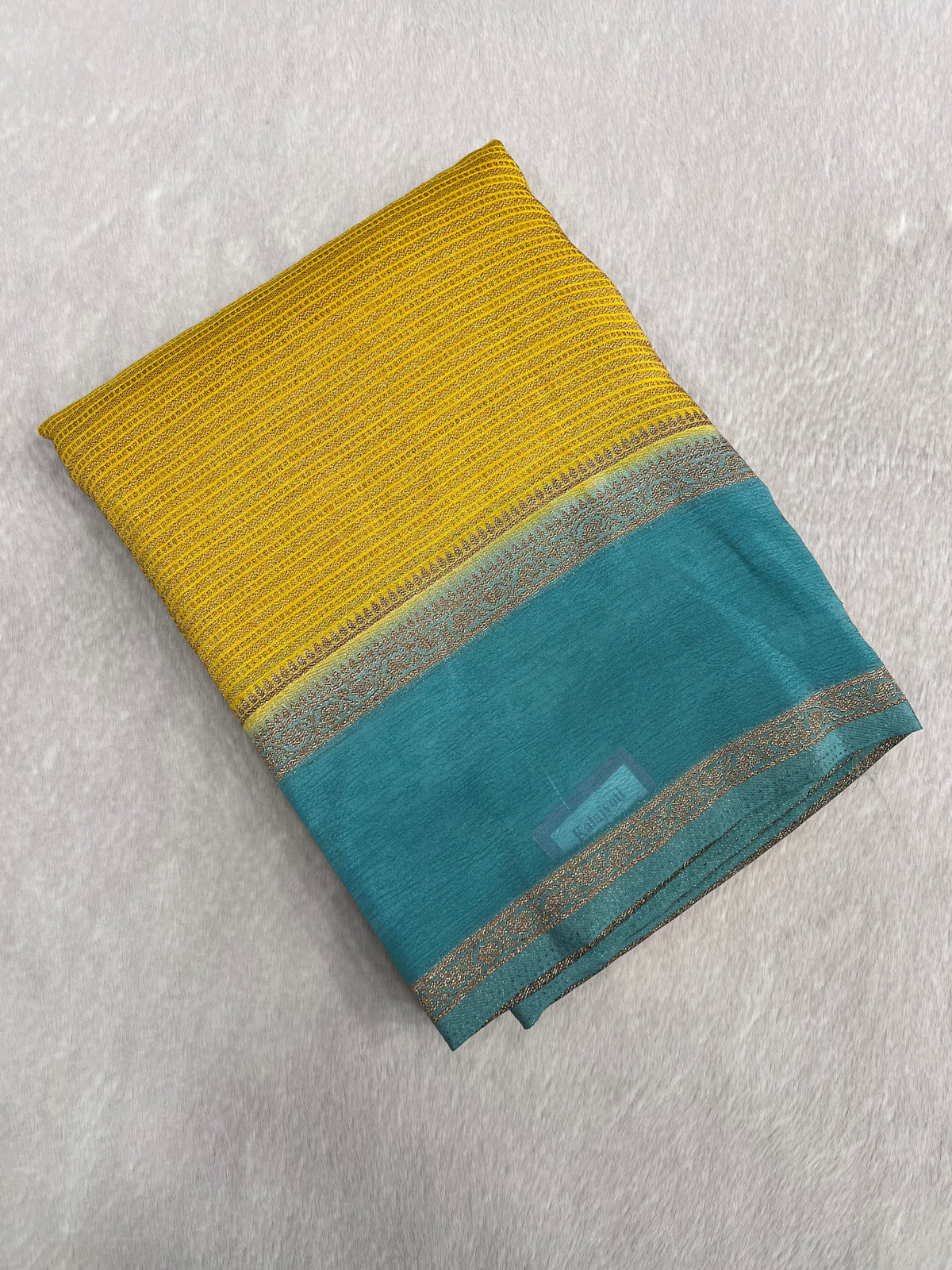 Premium antique zari crepe semi mysore silk saree