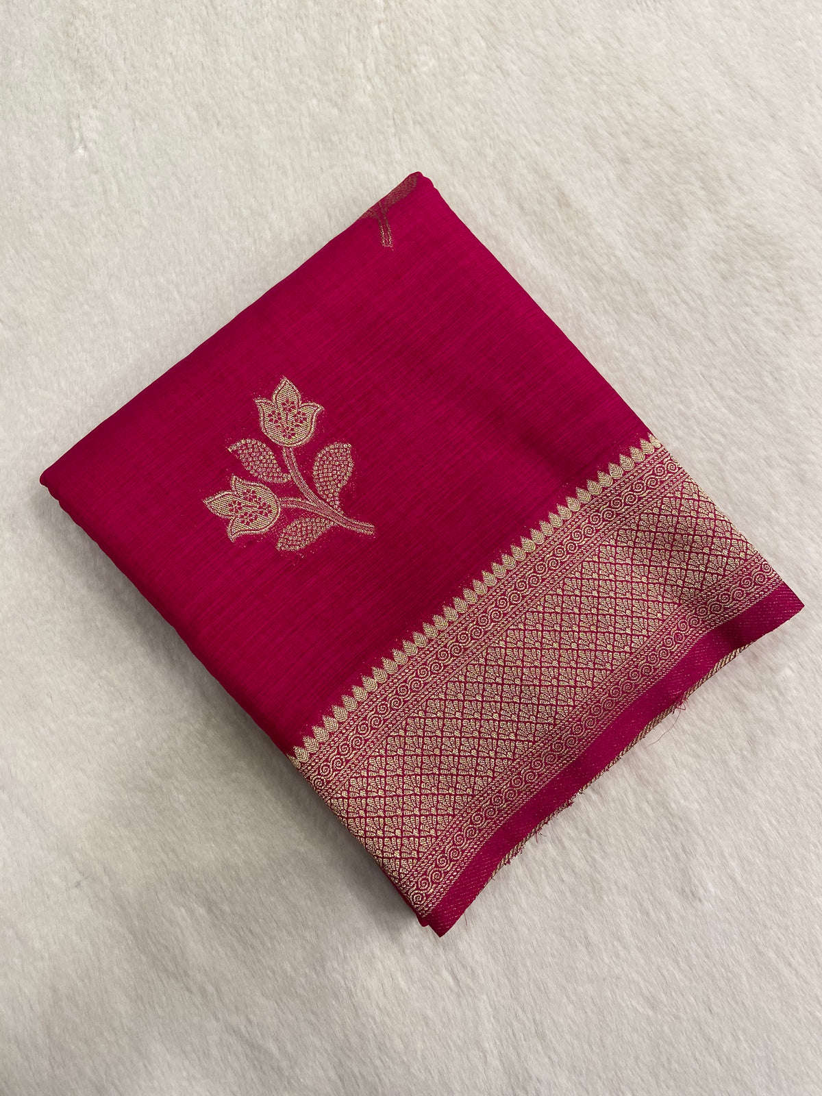 Heritage Cotton Saree
(Pink)