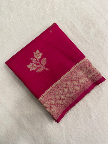 Heritage Cotton Saree
(Pink)