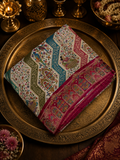 Premium Banarasi Crepe Kalamkari Saree
