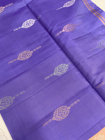 Half Mix Kanjeevaram Soft Silk Saree