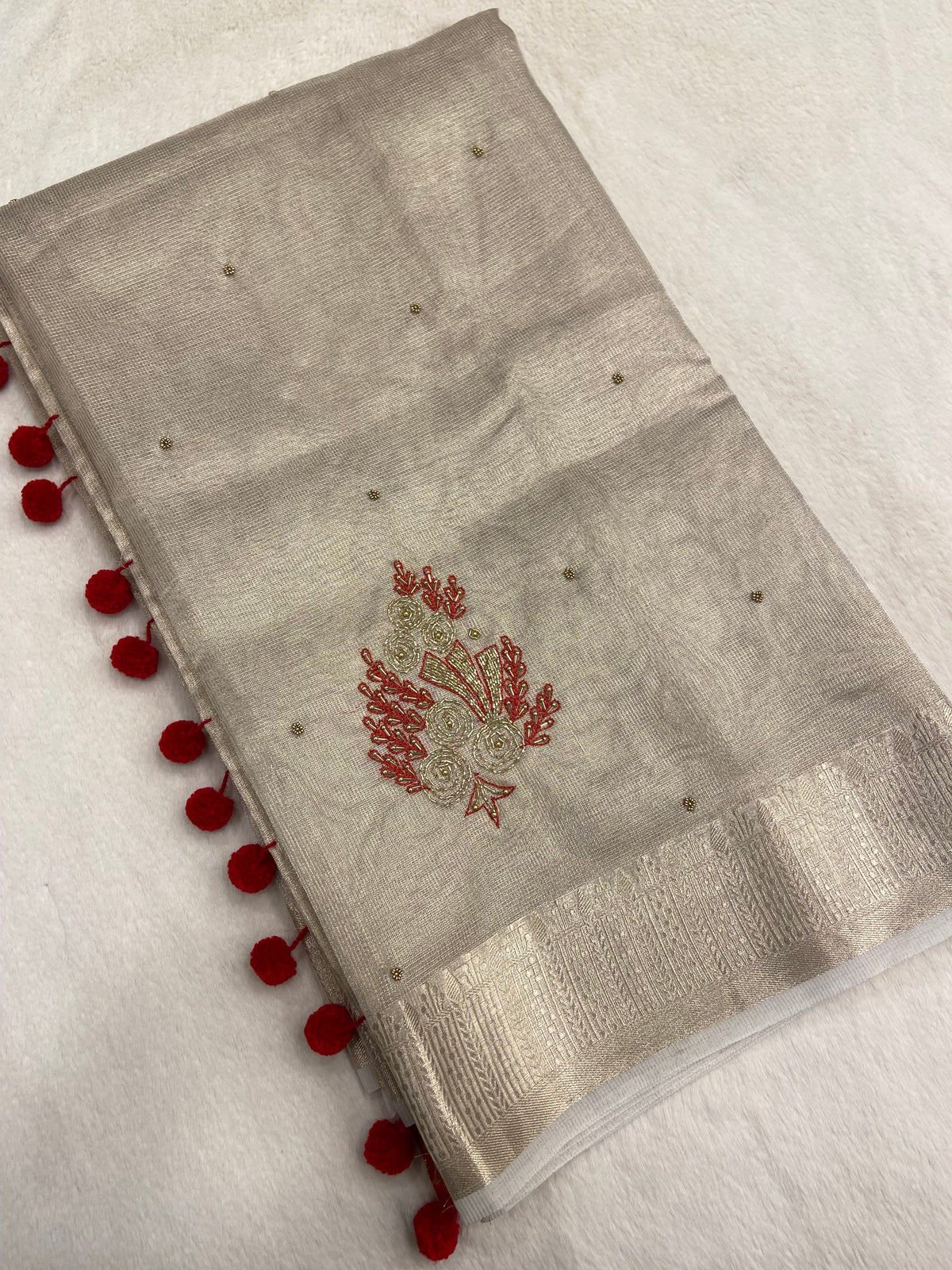 Premium Tissue organza with work