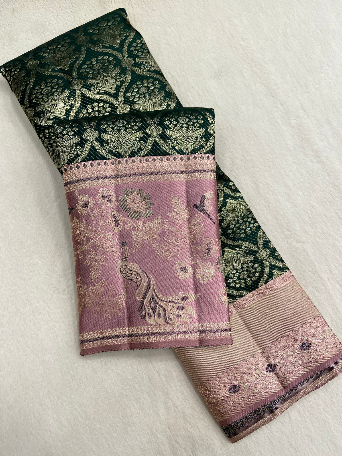 Pure Zari Handloom Kanjeevaram Silk Mark Certified Saree
