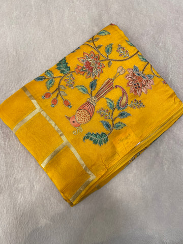 Premium Viscose Banarasi Saree With Work