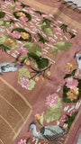Pure Tissue Organza Saree With Embroidery
